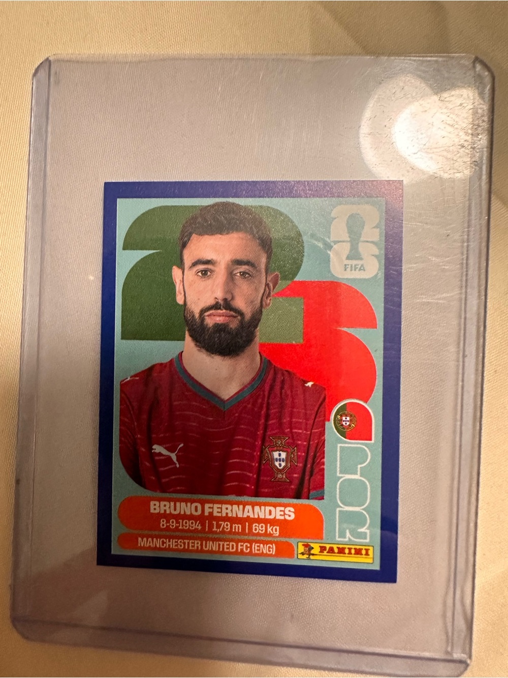 Panini Soccer Card - Bruno Fernandez